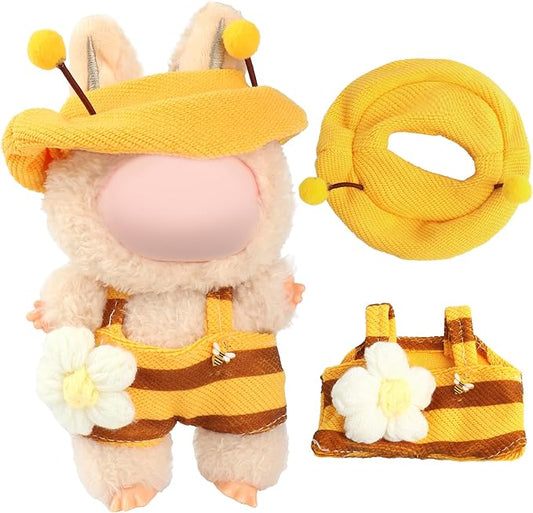 Clothes for 17cm Doll Accessories ,Suit Cute Clothes for Animal Style (Yellow bee)