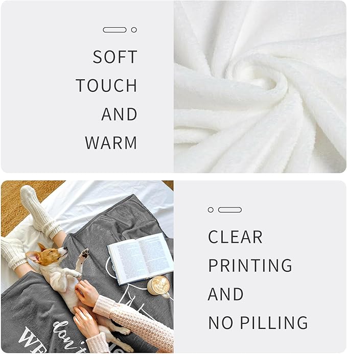 Get Well Gifts for Men/Women, Get Well Gifts After Surgery, Gift for Recovery After Surgery, GetWellSoon/Feel Better Gift for Women/Men/Teenage Boys Throw Blanket 60" x 50"