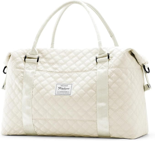 Travel Duffel Bag, Carry On Overnight Weekender Bags for Women | Travel Bag with Wet Pocket & Trolley Sleeve, For Spirit Airlines 18x14x8 Personal Item Bag