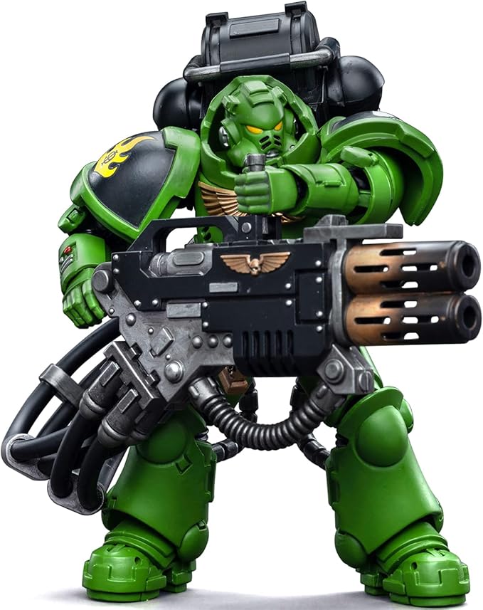 JOYTOY Warhammer 40K 1/18 Action Figures - Salamanders Eradicators Brother Xavak Perfect for Collectors & Decor - Ideal Gift for Birthdays/Christmas - Character Figure - JT5277