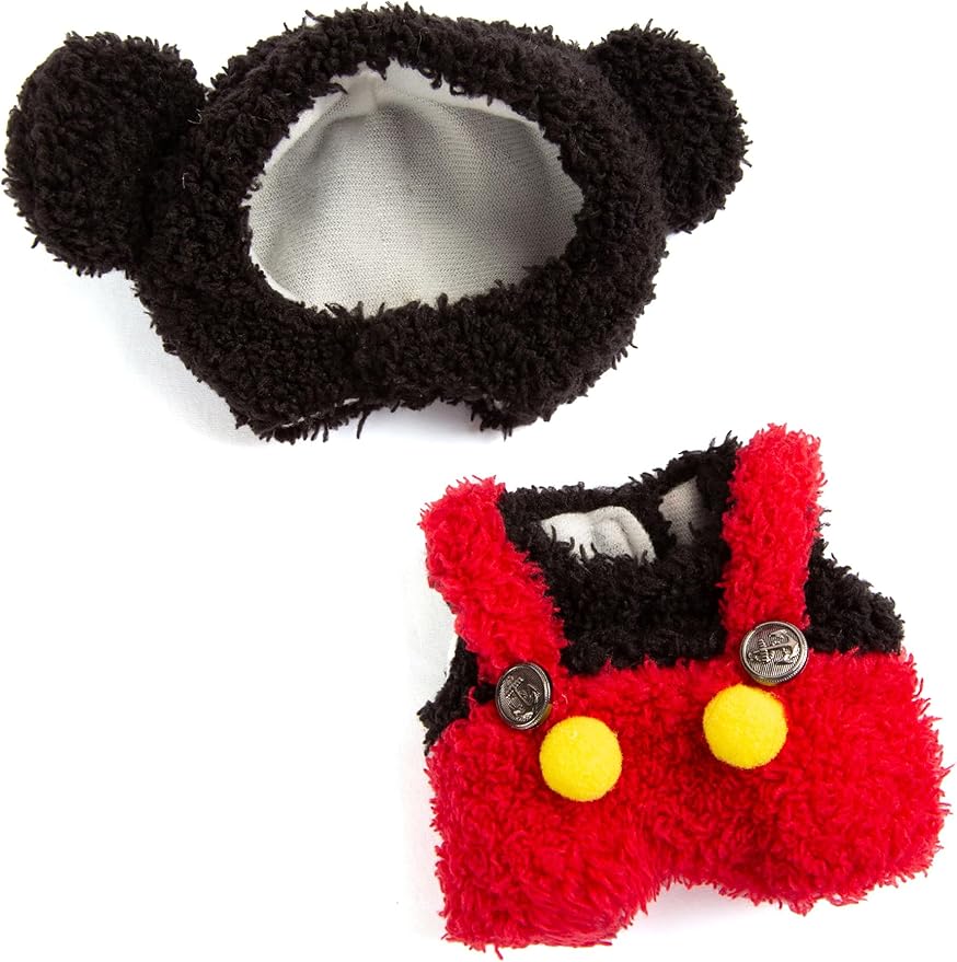 17cm Doll Clothes for Labubu - Plush Clothes for Dolls Outfit - Accessories for 17cm Dolls Clothes -Kawaii Mickey Costume, No Doll Included