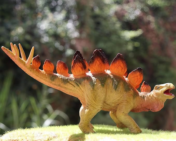 Gemini&Genius Stegosaurus Dinosaur World Action Figure, Dinosaur Toy Figurine, Party and Classroom Prize Supplies, Birthday Gift for Kids 3-12 Years Old