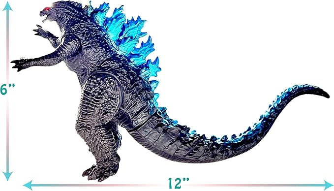 TwCare Godzilla vs. Kong Toy Action Figure: King of The Monsters, Movie Series Movable Joints Soft Vinyl, Travel Bag