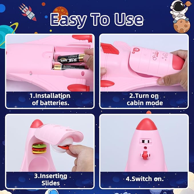 Drawing Projector for Kids Tracing Drawing Projector Smart Art Sketcher Projector Toys for 3 4 5 6 7 8 Year Old Boys Girls Gifts (Pink)
