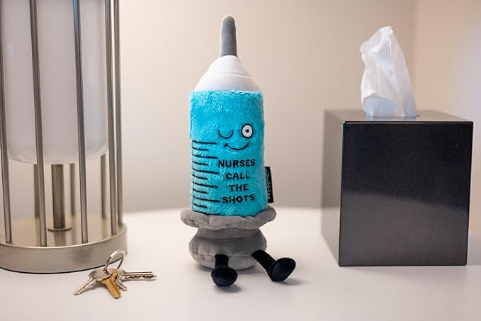Needle Plushie - Nurses Call The Shots Punny Needle Plush, Gift for Nurses, Cute Plush Toy for Gifting