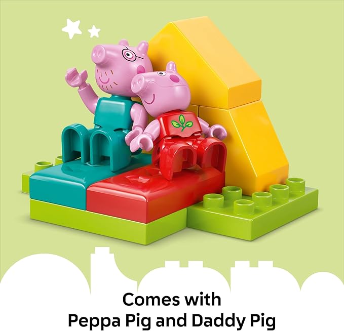LEGO DUPLO Peppa Pig Camping Trip Toddler Learning Toy - Sensory Toy for Creative and Developmental Play - Fun Birthday Gift for Peppa Pig Fans, Kids, Girls, Boys, Ages 2+ - 10452