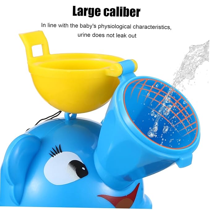 LIOOBO Portable Travel Potty for Toddlers Yellow Urinal Random Color Cleaning Brush Kids Pee Training Potty for Boys and Girls Compact Outdoor Urinal for Easy Use