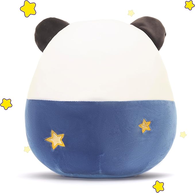 Original 12-Inch Panda Pillow Plush Stuffed Animal Toy,Big Size Soft Cute Fat Cuddle Huggable Adorable Plushy Toys,Gift for Kids