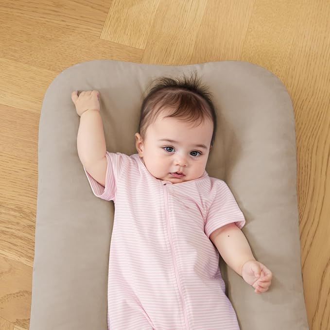 Baby Lounger for Infants Babies 0-12 Months, Bionic Organic Lounger, Soft Cotton Breathable Infant Floor Seats & Loungers for Newborn Baby Shower Gifts