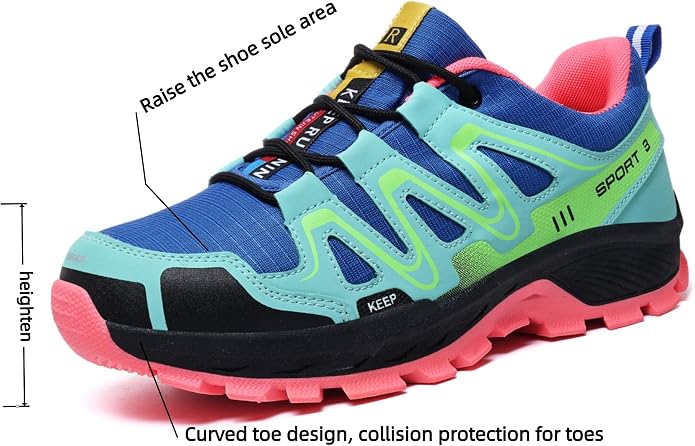 Women Hiking Shoes Casual Non-Slip Lightweight Comfortable Running Fashion Sneakers Walking Trekking Outdoor Shoes
