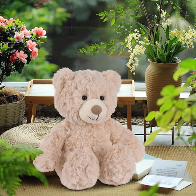 Apricot Lamb Toys Plush Cream Flower Teddy Bear Stuffed Animal Soft Cuddly Perfect for Child 8 Inches