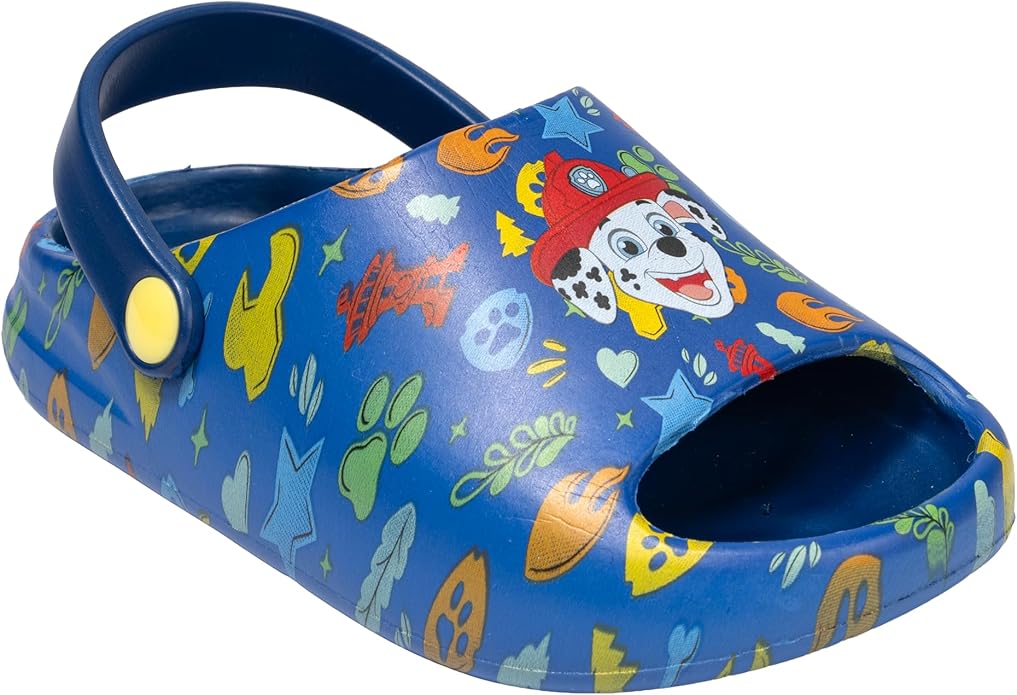 Paw Patrol Water Shoes for Toddlers - Marshall Clogs for Kids - True Sizing, Durable, Lightweight & Breathable Design Featuring Marshall from