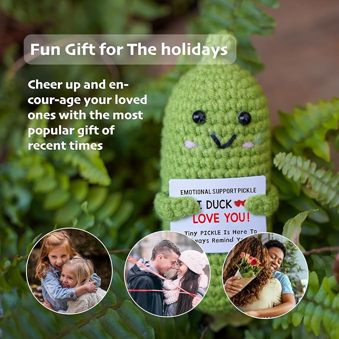 Birthday Gifts for Women Encouragement Pickle Christmas Stocking Stuffers (I Duck Love You)