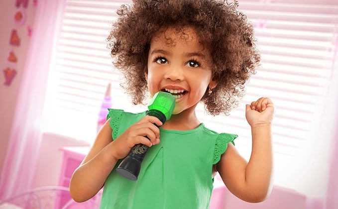 eKids Wicked Microphone Toy, Includes Built-in Music and Lights, Designed for Fans of Wicked Toys