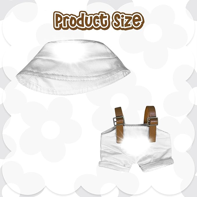 Clothes Fit for 17CM Doll, Fashion Doll Clothes Outfit Set Cute Theme Designer Toys Dress Accessories for Collector Fans Display (P White Set)