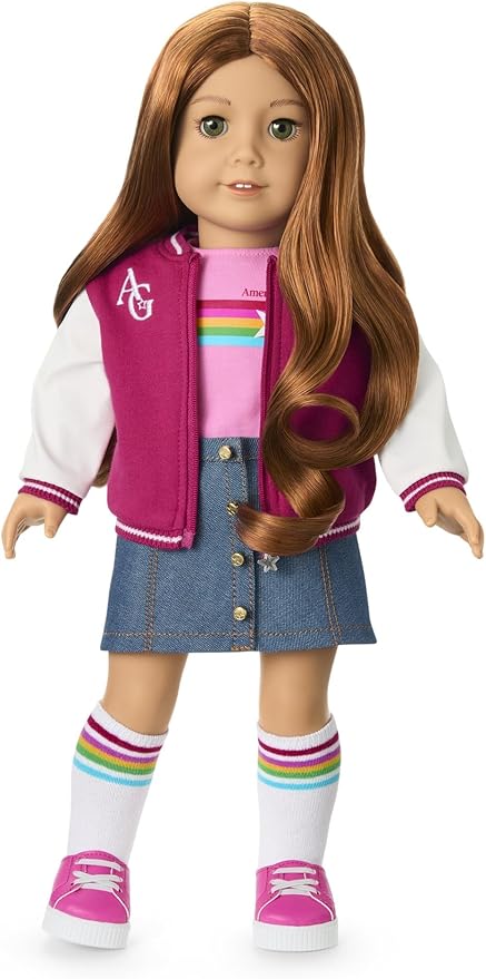 American Girl, Truly Me 18-inch Doll #103 with Green Eyes, Wavy Red Hair, Light-to-Medium Skin, for Ages 6+