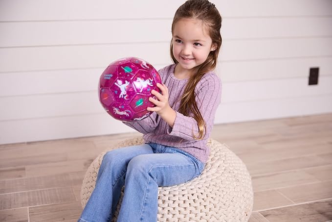 Crocodile Creek Soccer Ball - Inflatable Rubber Ball for Kids Ages 4 and Up - for Indoor and Outdoor Sports - PVC-Free