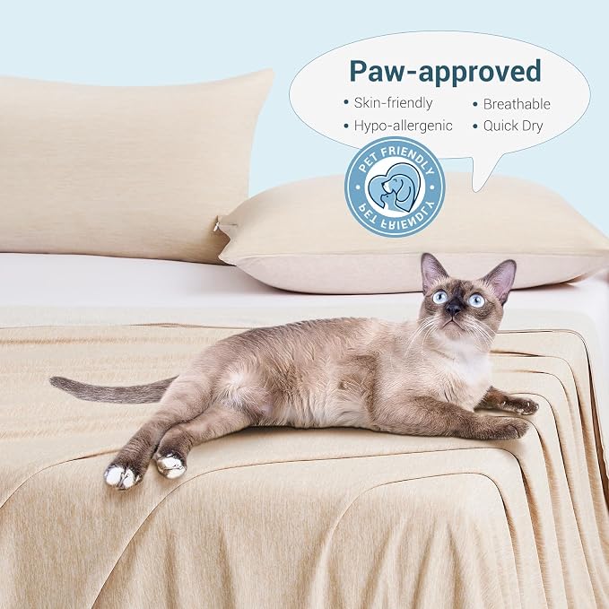 Elegear Arc-Chill 3.0 Cooling Blanket for Hot Sleepers, Twin Size, Beige | Q-Max>0.5 Cooling Fabric, Absorbs Heat to Keep Body Cool, Breathable Summer Blankets for Night Sweats & Menopause, 59"x79"