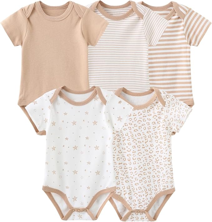 JELYLOVE Unisex Baby Boy Girl Bodysuits Sets 20 Pack Cotton Casual New Born Clothes Comfort Infant Outfit Essentials