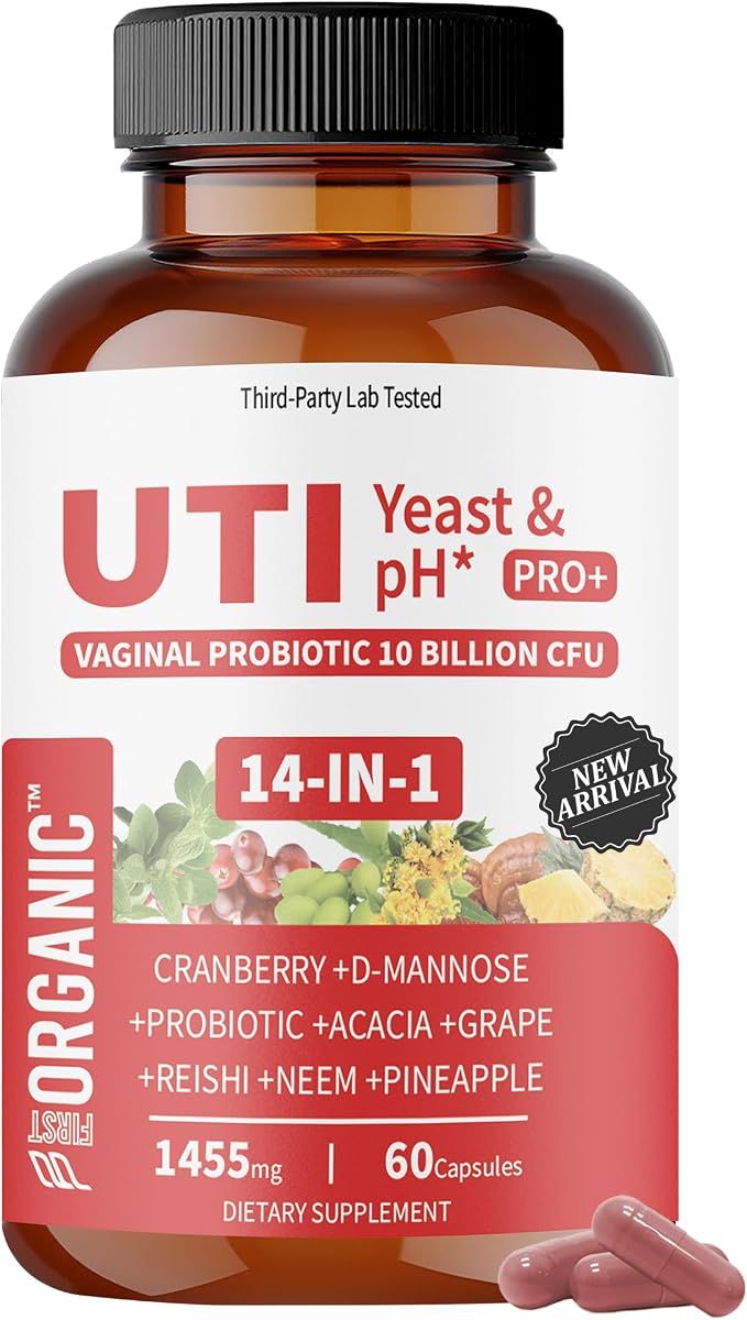 Women’s Vaginal Microflora Probiotic | Supports UTI, Yeast & pH Balance | Daily Hydration Blend with Cranberry, D-Mannose, Aloe & Hibiscus | Odor, Flora & Urinary Tract Care | Vegan, Non-GMO, 60Caps