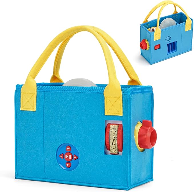 Carrying Case for Little Tikes Story Dream Machine Starter Set – Portable Felt Toy Storage Bag with Handle for Kids