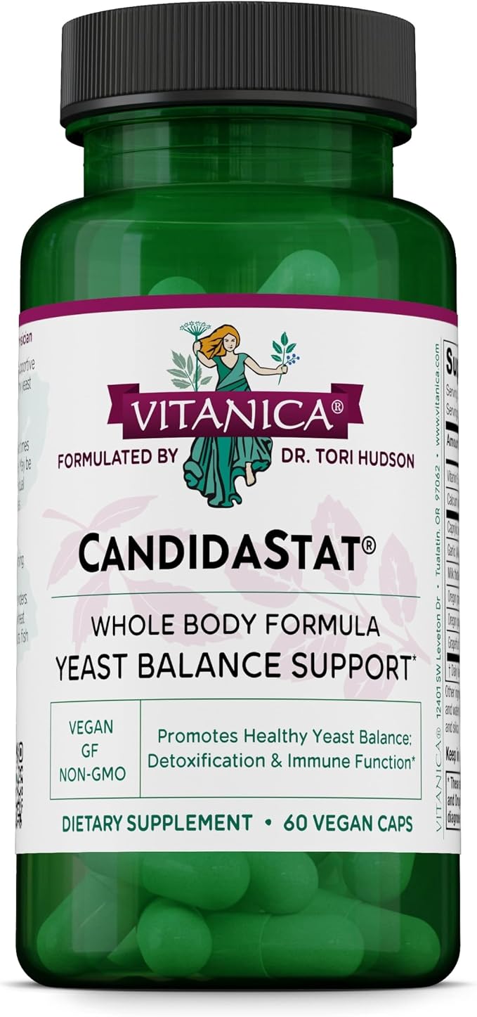 Vitanica Candidastat, Balanced Support, Vegan, 60 Capsules