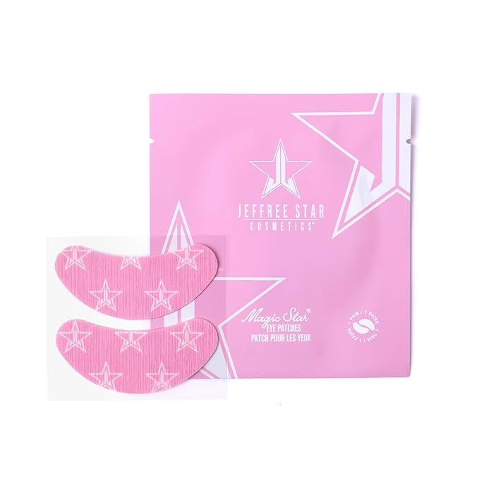 Jeffree Star Cosmetics Magic Star Eye Patches, Hydrating, Cooling, Brightening, Hydrogel Patches, With Hyaluronic Acid & Caffeine Complex, 6 Pairs