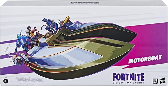 FORTNITE Hasbro Victory Royale Series Motorboat Deluxe Collectible Vehicle with Accessories, 19.6-inch