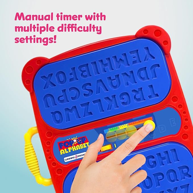 Winning Fingers Pop Up Board Game 2-Player | Preschool Game with Alphabet Puzzle Pieces | Educational Learning Toy for Toddler and Kids Ages 3+