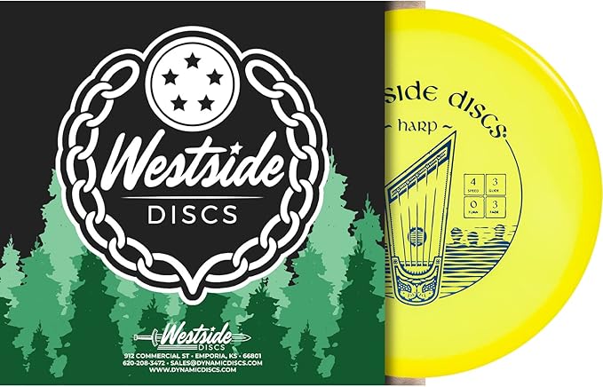 Westside Discs VIP Harp Disc Golf Putter | Overstable Disc Golf Putt & Approach for Forehand & Backhand Throws | Translucent Premium Plastic | Reliable Control in Windy Conditions | 176g+