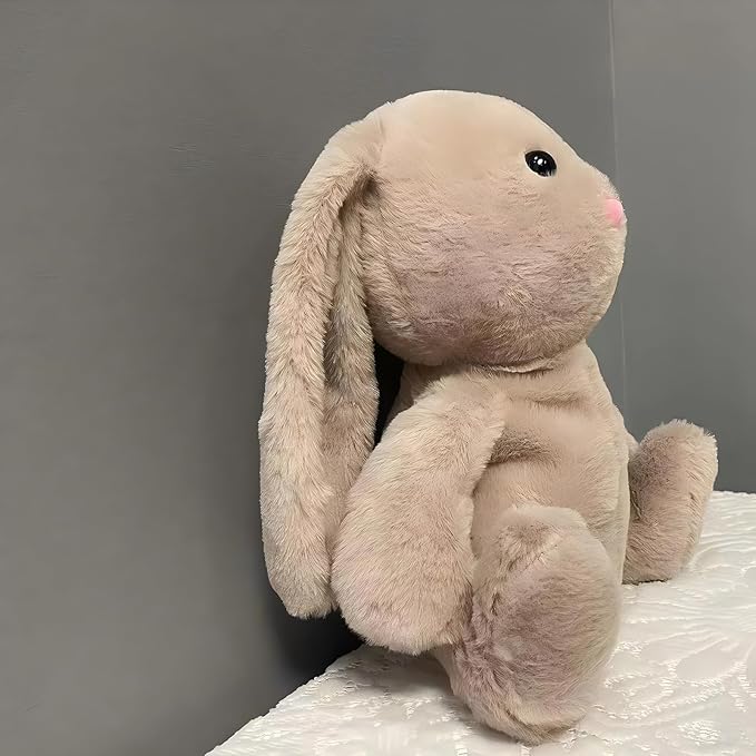Breathing Stuffed Animal, Soothing Breathing Stuffed Animal Rabbit for Anxiety Adults and Kids Breathing Lights and Sound Machine with Realistic Breathing Easter My Bunny Toy