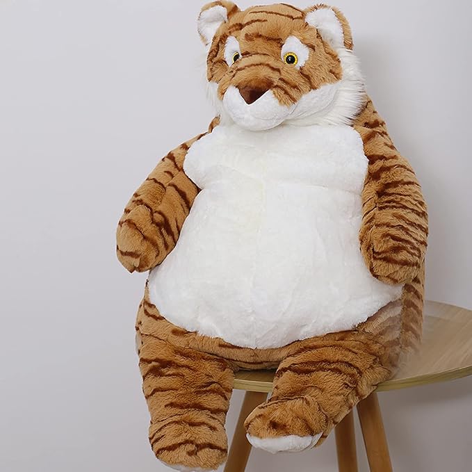 Tiger Weighted Stuffed Animals, 21.5" 5.2 lbs Weighted Tiger Plush Large Weighted Plush Animal Toy Pillow Gifts for Boys and Girls