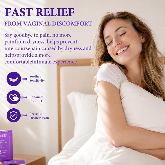 Vaginal Moisturizer | Hyaluronic Acid & Vitamin E | Pre and Post Menopausal | pH Balance for Women | Vaginal Dryness Relief and Long Lasting Wetness (1Box x 12pcs)