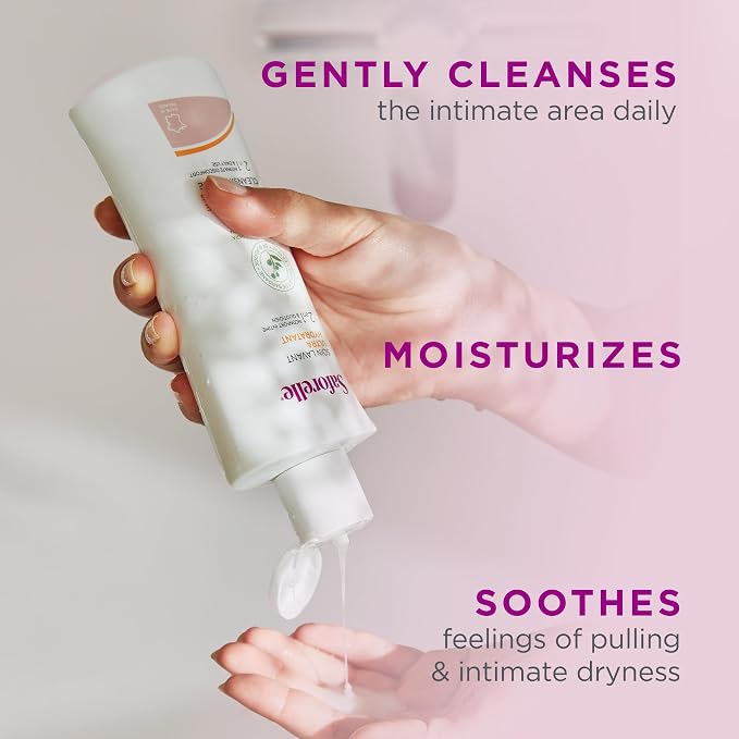 Saforelle Intensive Moisturizing Cleansing Care Feminine Wash, 250 ml | Feminine Body Wash with Burdock Extract for Soothing Daily Cleansing