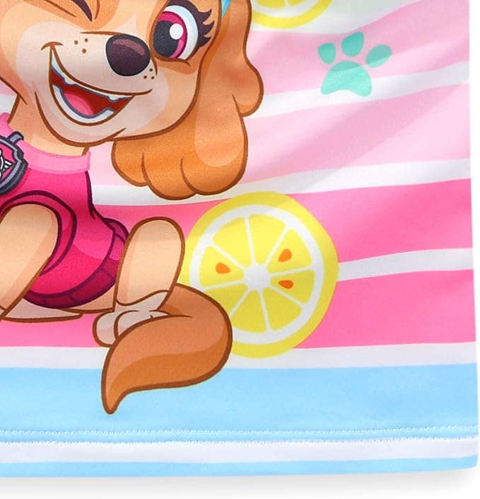 Paw Patrol Nickelodeon Skye Girls UPF 50+ Bathing Suit Tankini and Bikini Bottom Swimsuit Set for Toddler and Big Kids