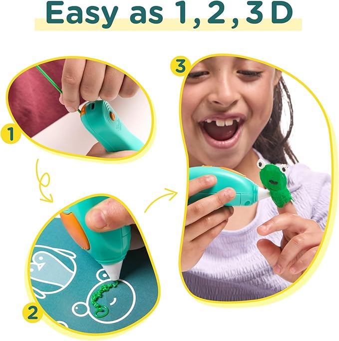 3Doodler Start+ Essentials 3D Pen Set for Kids, Easy to Use, Learn from Home Art Activity Set, Educational STEM Toy for Boys & Girls Ages 6+