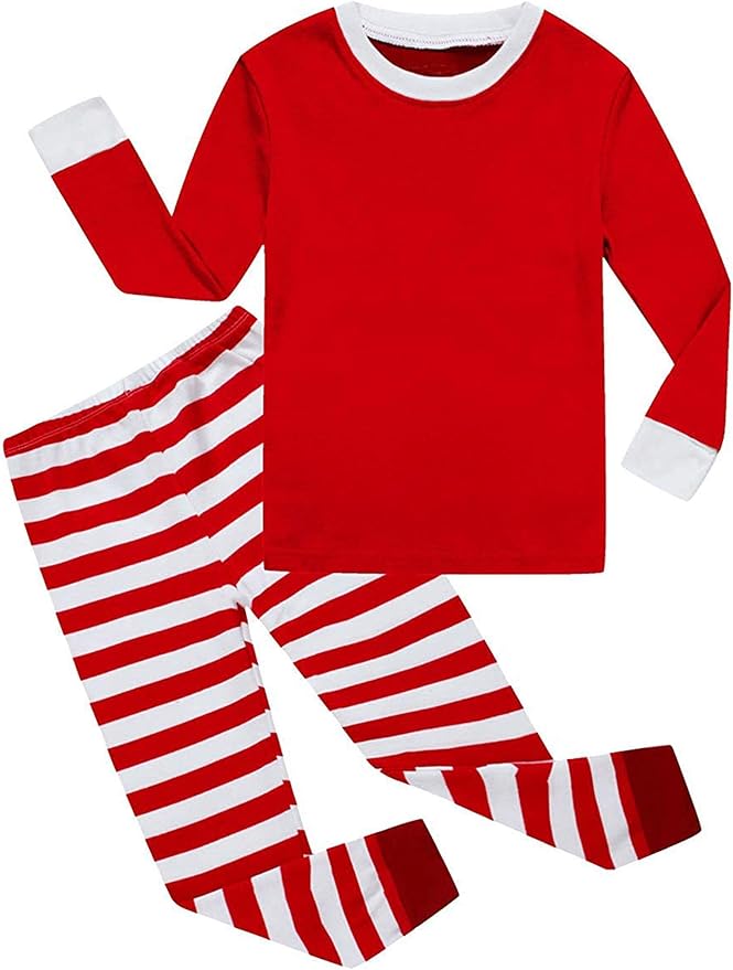 KikizYe Little Big Boys Girls Pajamas Set Kids PJs 100% Cotton Sleepwear