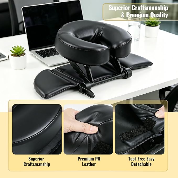 TRENDBOX Face Down Tabletop Massage Kit Adjustable Headrest Pillow