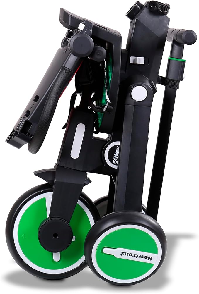 Adventure Pro Summer Edition - Foldable Tricycle for Toddlers-Big Canopy, Basket,Travel Backpack and Parent Bag - Toddler Tricycle for Ages 10 Months to 5 Years (Watermelon/Red)