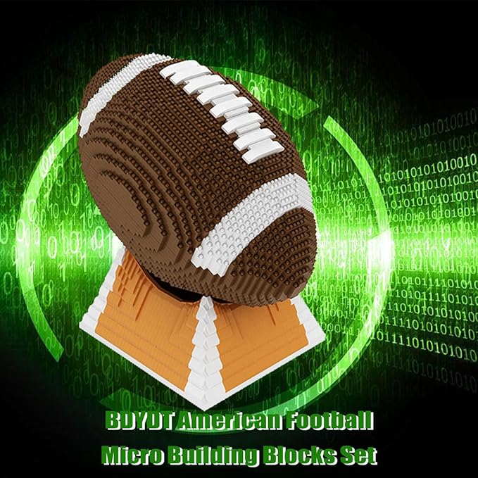 American Football Micro Building Blocks Set（4752PCS） - Architectural Model Toys Gifts for Kid and Adult，3D Building Block Toys Gift for Sports Enthusiasts