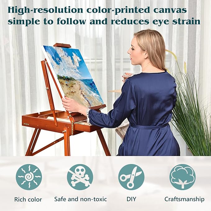 YarnArtistry Custom Paint by Numbers Kit for Adults - Personalized from Your Photo on Unframed Canvas, DIY Acrylic Painting for Beginners, Unique Gift & Home Decor (24x32 Inch)