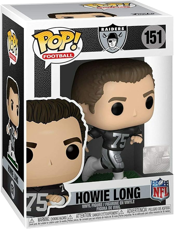 NFL: Howie Long Oakland Pop #151 Vinyl Figure (Bundled With EcoTek Pop Box Protector Case)