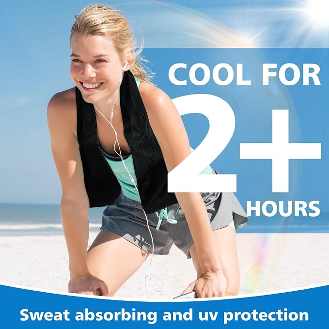 24 Pack Cooling Towels Bulk for Neck and Face 40"x12" Ice Cooling Sweat Rags Microfiber Soft Breathable Soft Chilly Towel for Yoga Golf Sport Running