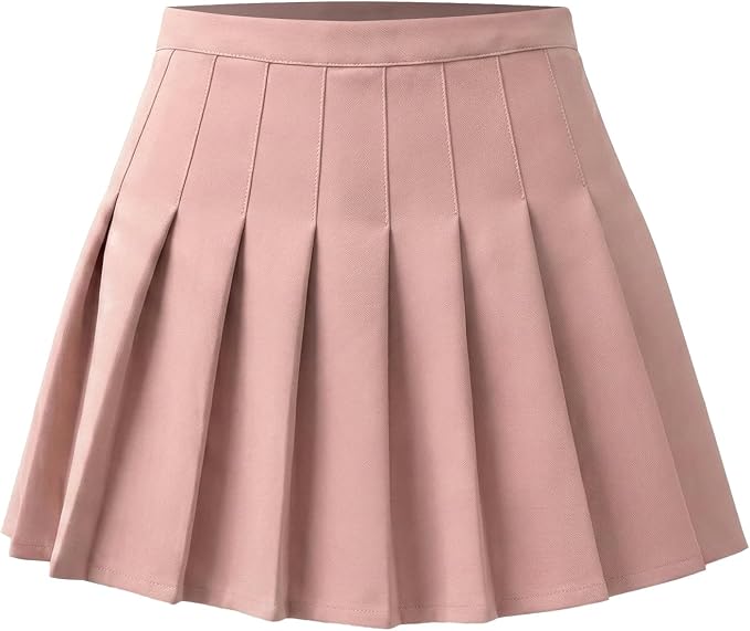 SCKTOO Women's High Waist A-Line Pleated Tennis Mini Skirt Built-in Shorts | Soft Comfort Low-Stretch Fabric Side Zipper Flared Skater Skirt for Y2K Casual Wear School Uniform Cheer Golf Outfits