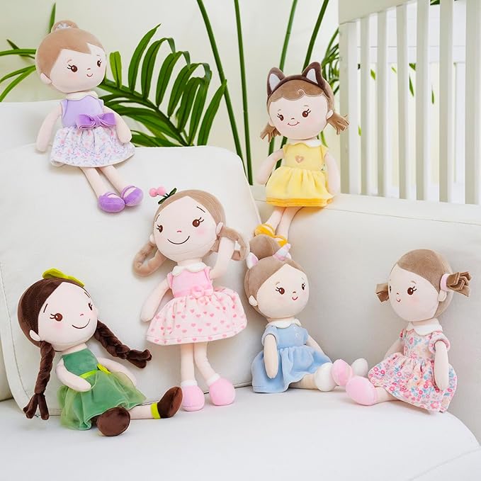 Soft Plush Baby Doll for Girls (12") - My First Baby Doll Gift for Girls, Toddlers & Infants, Machine Washable Rag Doll Toy - Sweet Dream Girl