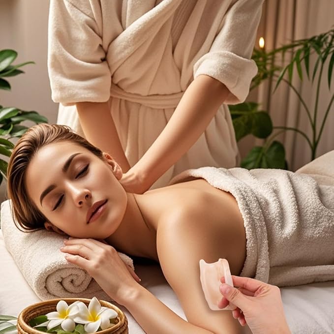 FOMIYES Handheld Pressure Point Massage Tool, Double Push Resin Full Body Manual Massagers for Shoulder, Neck, Back, Limbs, and Scalp Massage Tool Scraping Traditional Therapy