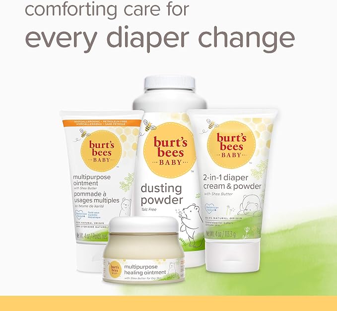 Burt's Bees Baby Powder, Hypoallergenic Dusting Powder, Non-Irritating, Calming Skin Care, All Natural, Talc Free,7.5 Ounce (Pack of 3)
