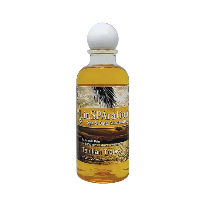 inSPAration Spa and Bath Aromatherapy 372X Spa Liquid, 9-Ounce, Tahitian Tropic