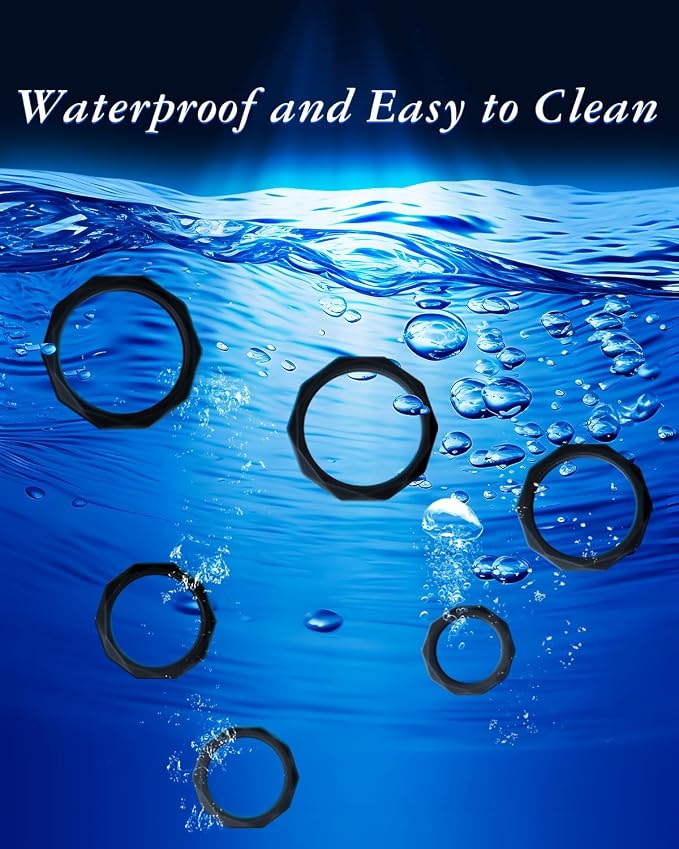 Sex Toys Penis Ring Silicone Cock Rings for Men Erection Sex, 6 Sizes Cockring Erectile Dysfunction Rings Cock Sexual Stimulation Device Couples Sex Toys Stretchy Cock and Ball Ring Anillos para Pene