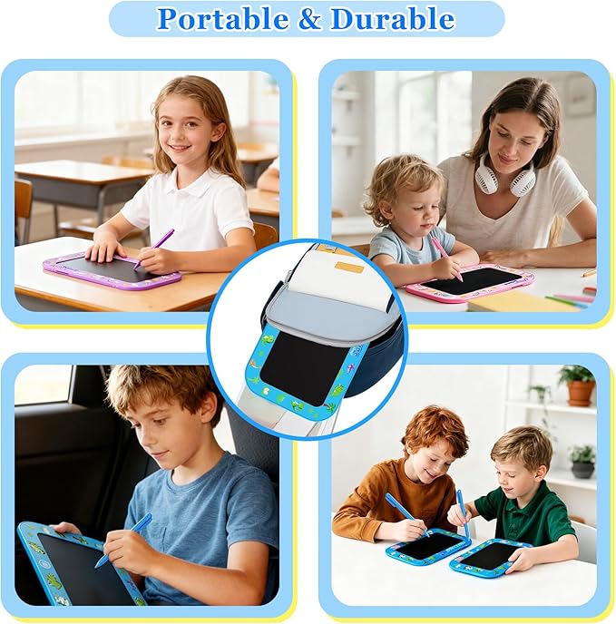 LCD Writing Tablet for Girls Boys Kids,10 Inch Colorful Toddler Doodle Board Drawing Tablet Toy